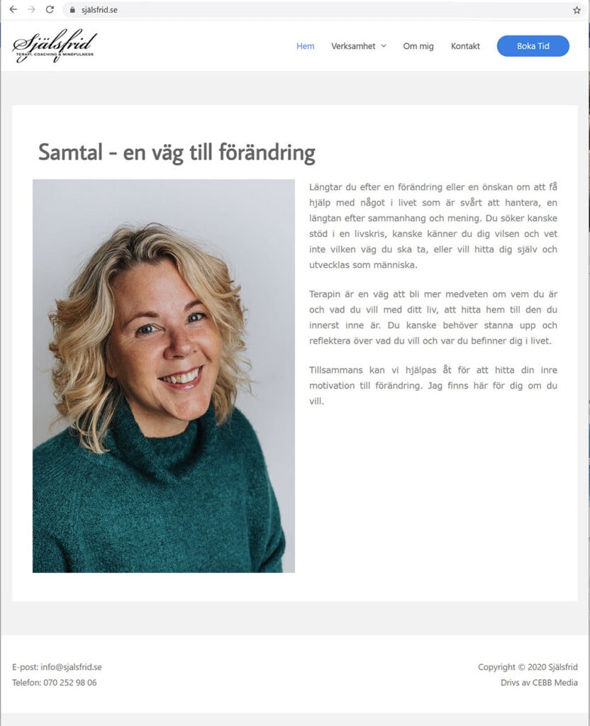 Syns man inte så finns man inte? Vi hjälper dig med en hemsida.