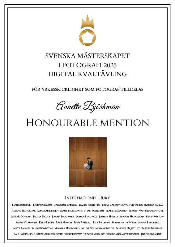 2025-digital-Honourable Mention - Bröllop Porträtt